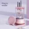 Makeup Brush Cleaner Electric Automatic Spinning Cosmetic Brush Washer Portable Cleaning Machine Makeup Accessory Cleaning Tool