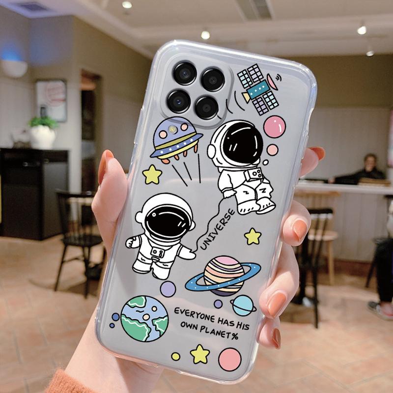 For Samsung Galaxy M33 5G Case Cute Cat Cartoon Protective Soft Silicone Phone Cases For Samsung M 33 GalaxyM33 Bumper Clear Bag