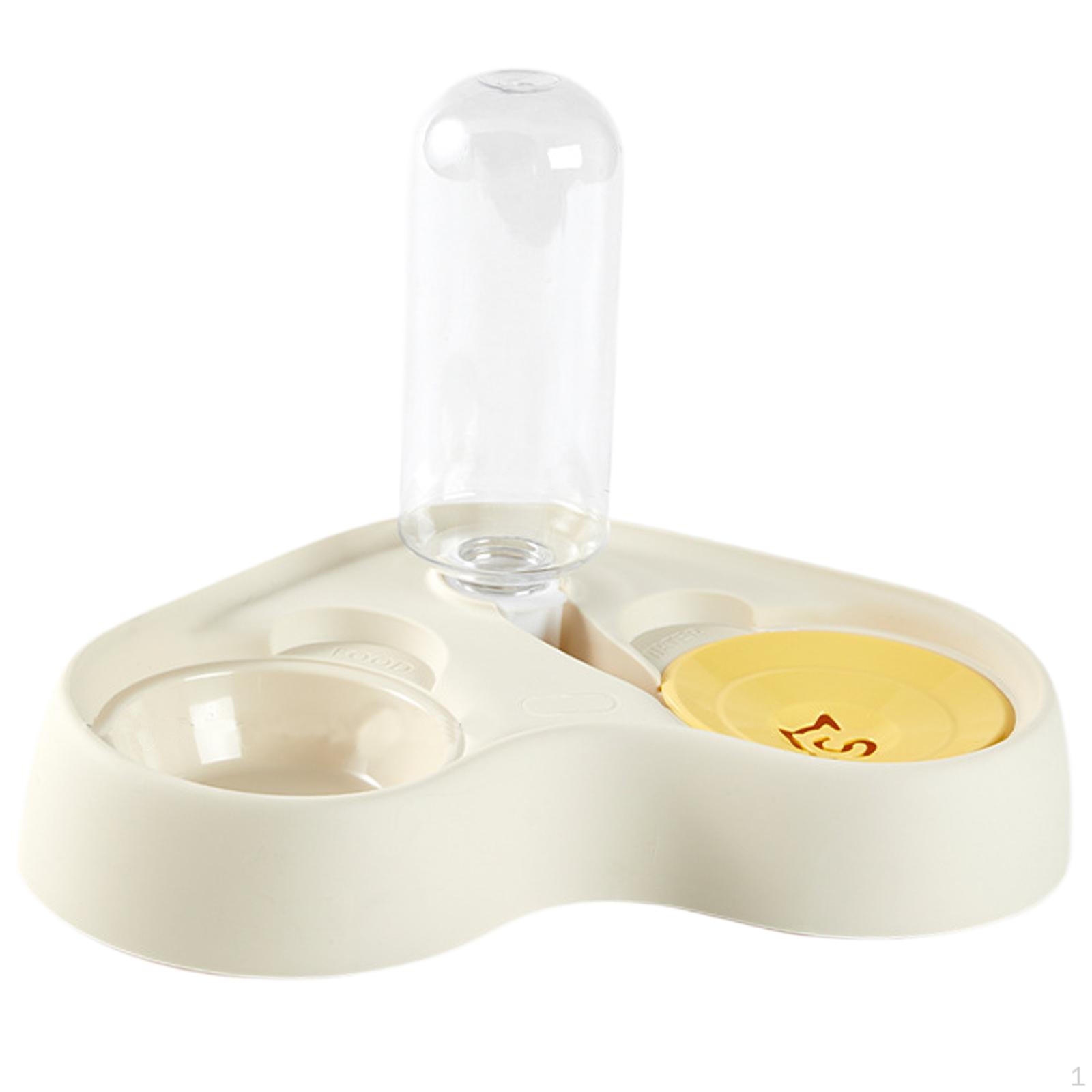 

Кормушка для кошек и набор мисок для воды с автоматическим дозатором для маленьких или средних кошек белый