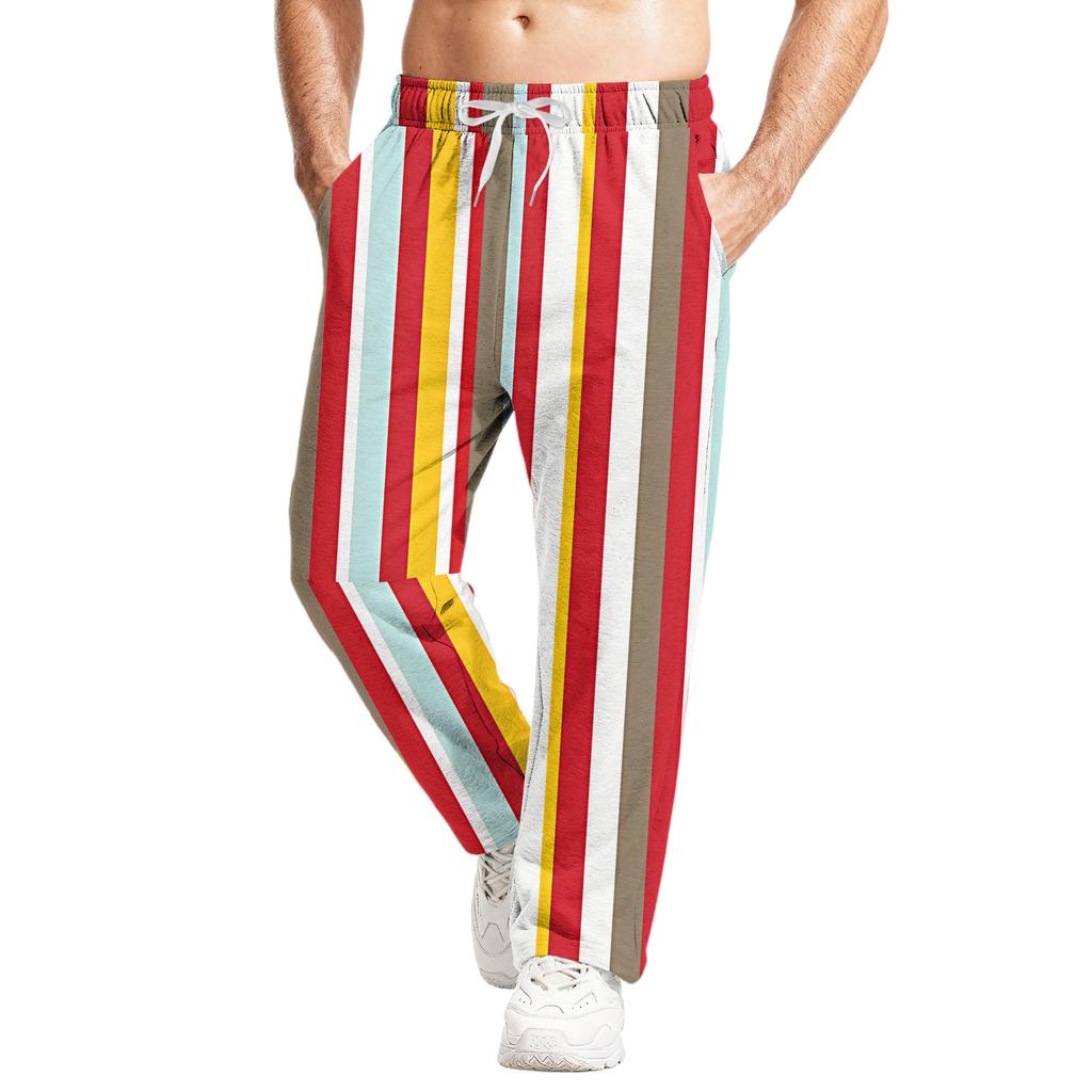 Men's Relaxed-Fit Casual Sweatpants With Stretch Waistband And Drawstring Yoga Pants