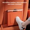 Leather Magnetic Adsorption Storage Bag Storage Pocket Seat Hanging Trash Can  Car Storage