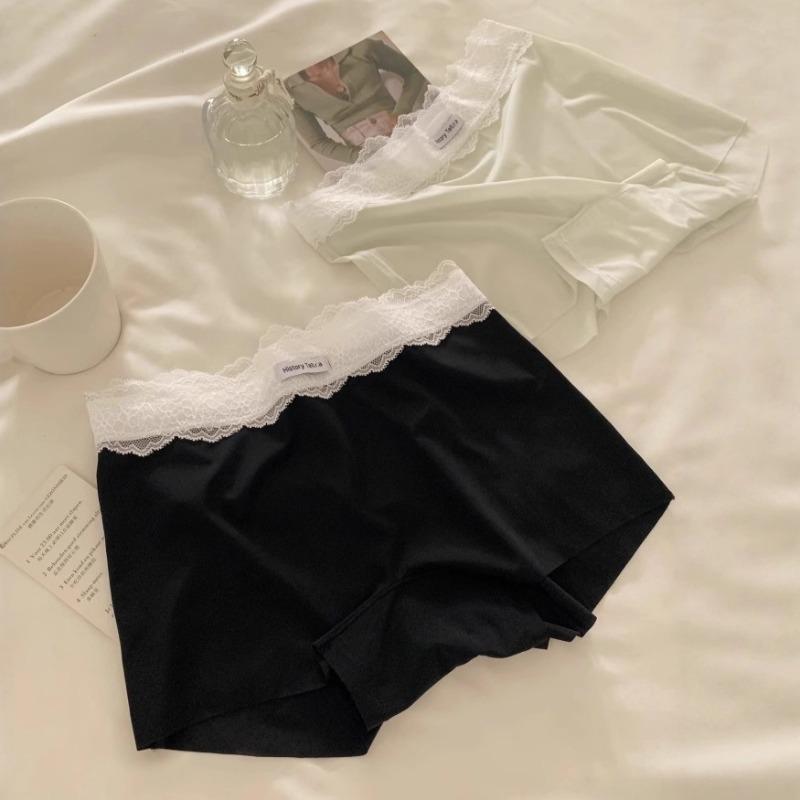 Women's New Summer 10A Antibacterial Pure Cotton Crotch Two In One Ice Silk Non Trace Anti Tarnish Safety Underwear