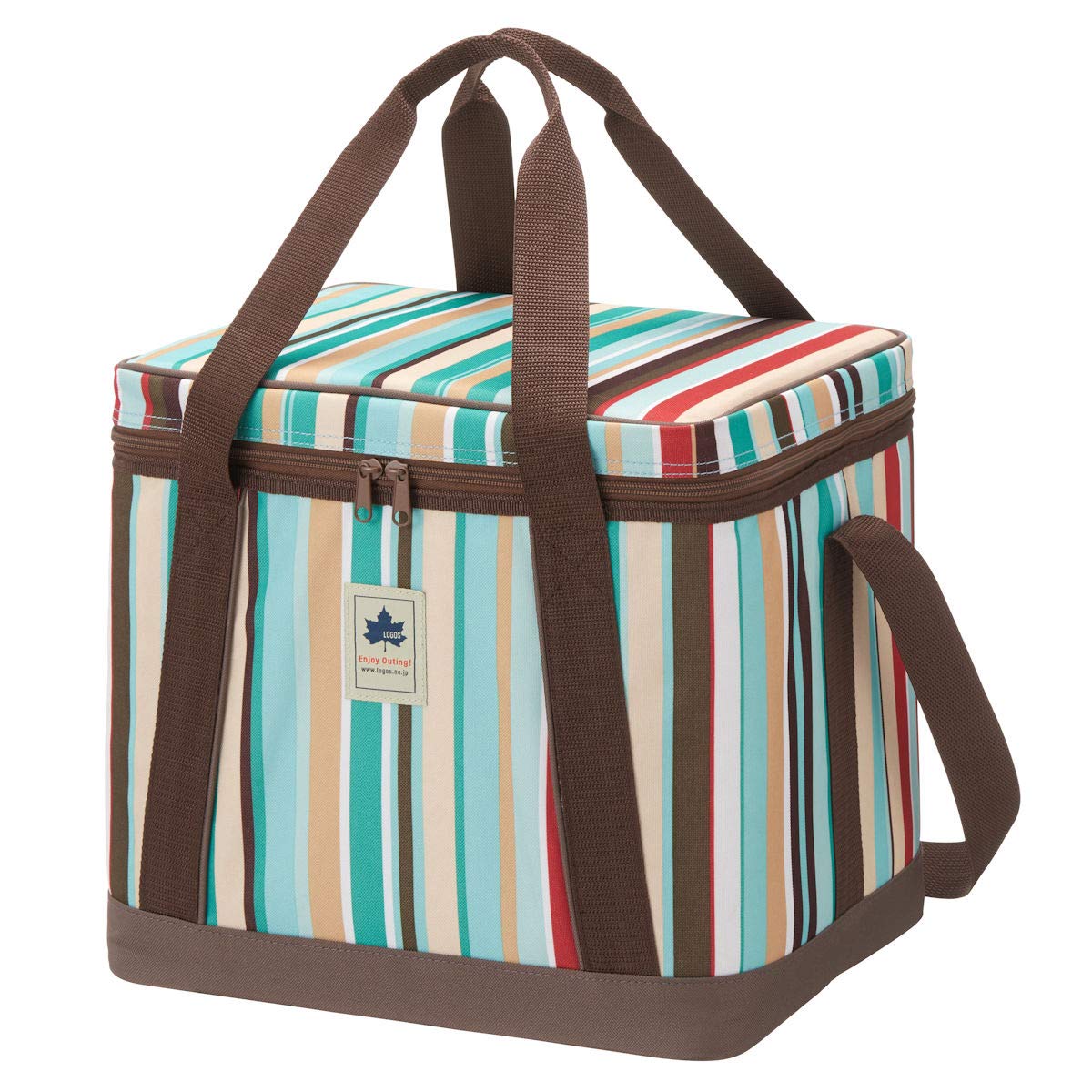 

LOGOS Design Cooler 25 (Blue Stripe) 81670705, Foldable Cooler Box