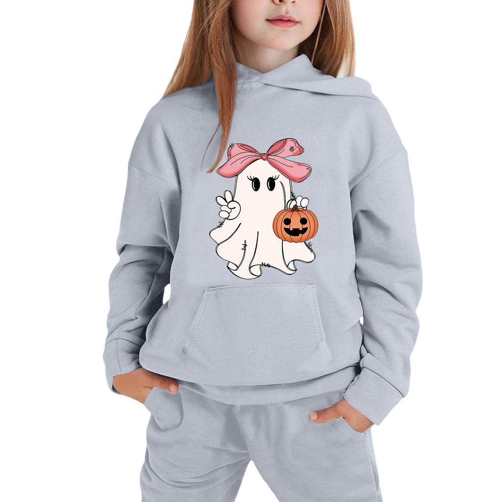 Children's Hoodie with Halloween Print for Casual Wear