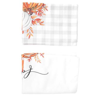 M-Modern-2PCS Fall Kitchen Towels Set Of 2 Autumn Dish Towels Drying Dishcloth Farmhouse Home Decor