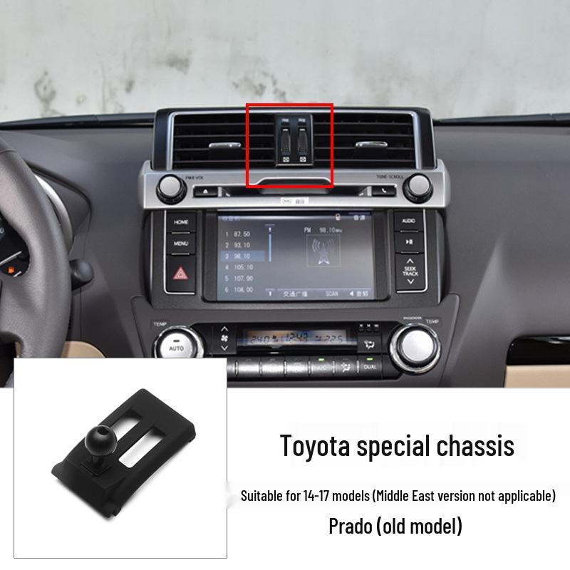 Car Phone Holder for Toyota 6th Gen Camry, Corolla, Highlander - Clip Base Accessory