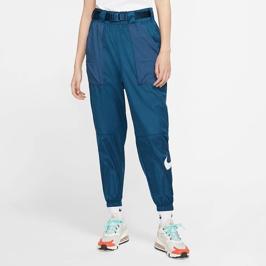 Nike Thin Woven Quick-Drying Sports Pants Women Bottoms Navy-Blue CJ3777-432