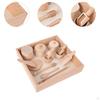14 Pieces Sensory Bin Tools, Wooden Scoops and Tongs, Motor Skills Development, Table Tools