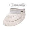 Tassel Sun Hat Wide Brim Empty Top Sun Hat Fashion Straw Hat  Women's