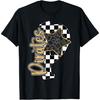 Pirates School Spirit Checkered Print Gold Pirate Pride T-Shirt