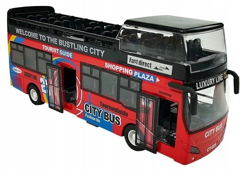 City Bus Double Decker Lights Sounds Metal