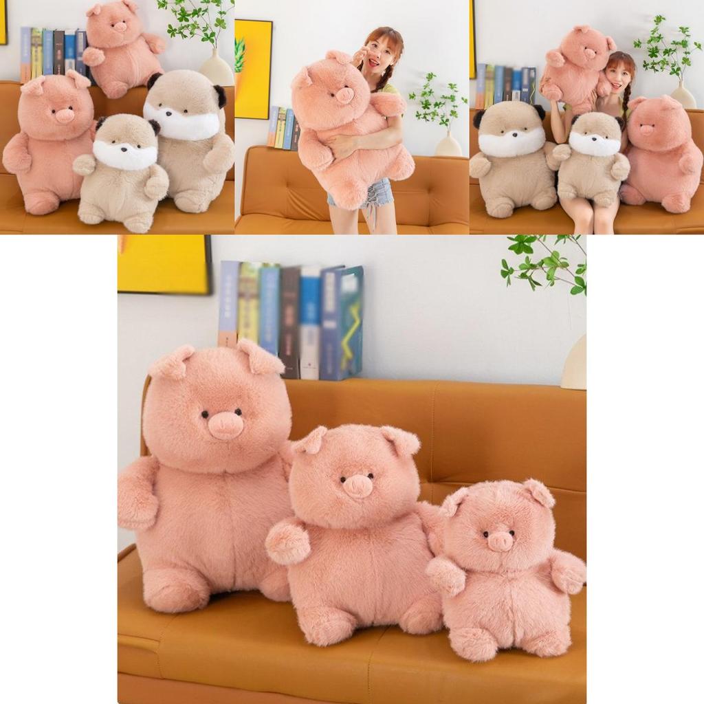 Adorable Plush Beaver Pig Animal Doll For Girls Decorative Pillow Gift