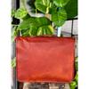 Goat Leather Vintage Laptop Big Storage Bag Handmade Men's
