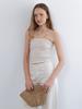 An Out Floral Tube Top Cream