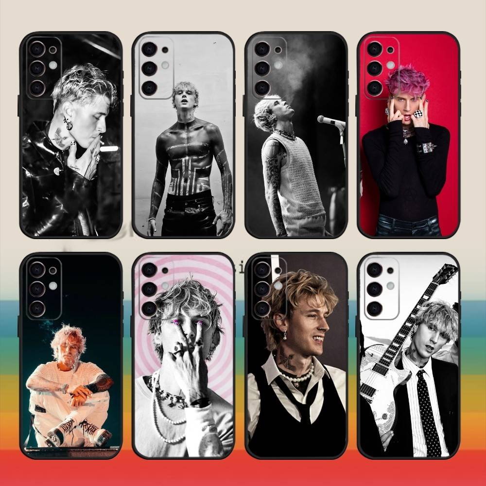 M-MGK Machine Gun Kelly Handyhülle Für Samsung S25,24,23,22,30,21,10,9,Ultra,Plus,FE 5G Schwarze Weiche Hülle