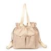 Women's Pleated Multi-Function Backpack Lightweight Large Capacity Tote Shoulder Bag