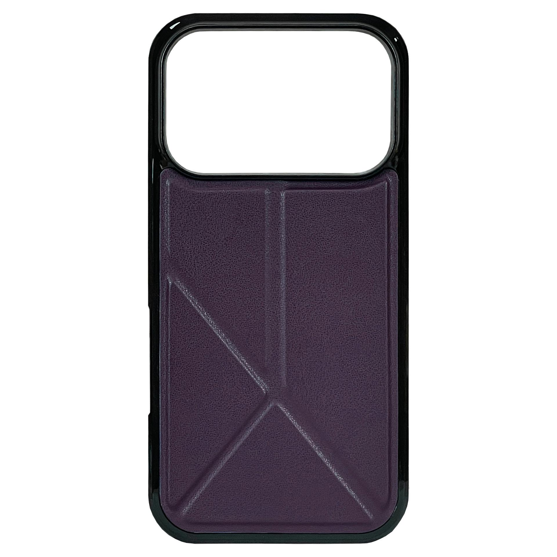 

Compatible Apple iPhone Pro Max Case with Magnetic Folding Stand - In Stock. iPhone 17 фіолетовий/глибокий