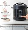 Instant duo plus 6 litres avec whisperquiet multicuiseur silencieux, autocuiseur de 5,7 litres – noir – acier inoxydable -1000w - 25
