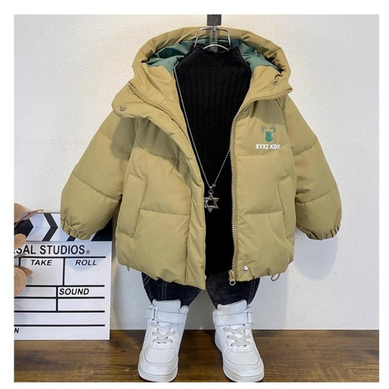 Boys' Down Padded Jacket Keeps Warm In Winter, Little Boys' Winter Clothes, Fashionable Thick Padded Jacket Jacket
