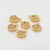 2pcs/lot 14K 18K Gold Plated 11mm Lucky Characters Pendants Necklace Chain Pendants Fitting DIY Jewelry Making Accessories
