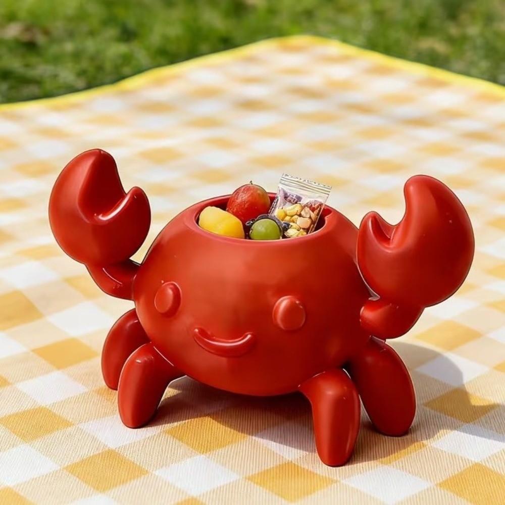 Handmade Crab Pen Holder Plastic Makeup Brush Holder Funny Flower Planter Home Office