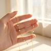 Gypsophila Zirconia Water Drop Necklace - Women's Fashion Light Luxury Clavicle Chain