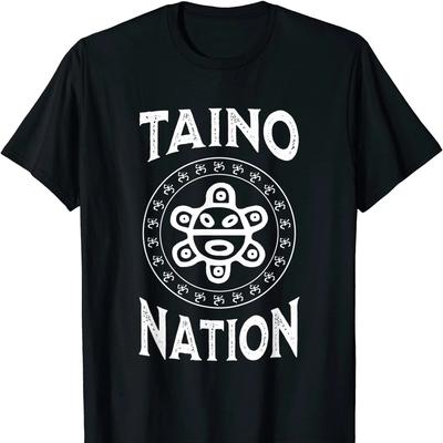 Puerto Rico Taino Nation Coqui Sun Symbol Boricua Taino Gift TShirt 100 Cotton ONeck Short Sleeve Summer Casual Mens Tshirt