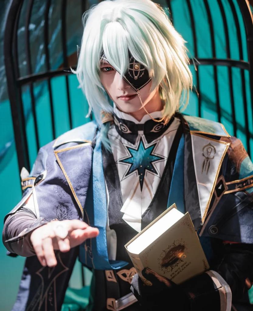 [CR ROLECOS] Collapse Star Rail Anaix Cosplay Costume with Wig, Full Set for Adults, Perfect for Events, School Festivals, and More (Size L)