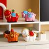Cute Horse Toothpick Cylinder Creative Pony Toothpaste Box Home Tea Table Floss Box Cotton Swabs Storage Can Home Desktop Ornament