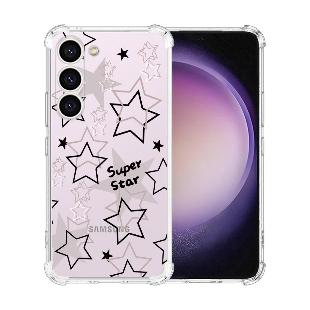 Samsung Galaxy S24 Ultra Case Airbag TPU Painted Butterfly Flowers - Perfect Fit