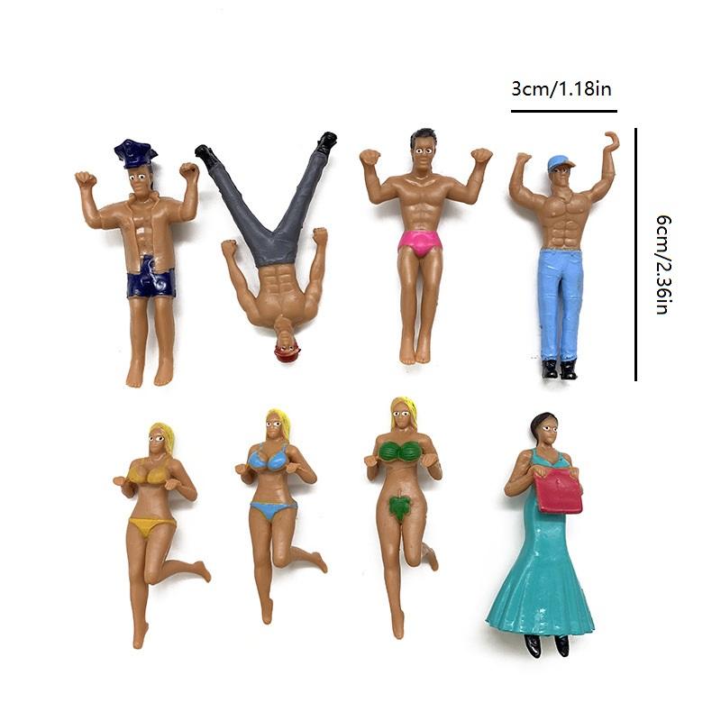 

8Pcs/Set Action Figure Wine Glass Markers Set Doll Cup Ornaments Drink Labels Cocktail Party Accessories Bar Supplies