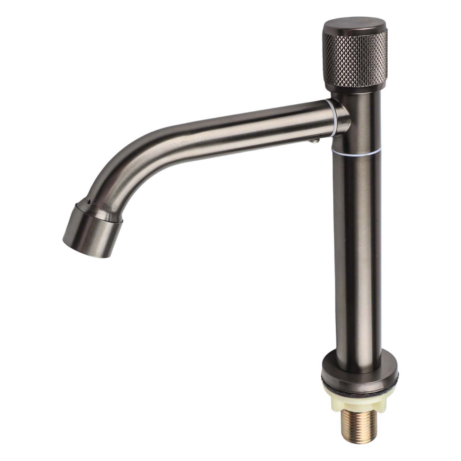 

Bathroom Upgrade Cold Basin Tap Rotatable Nozzle Easy Installation Efficient Cold Supply Flexible Flow Direction