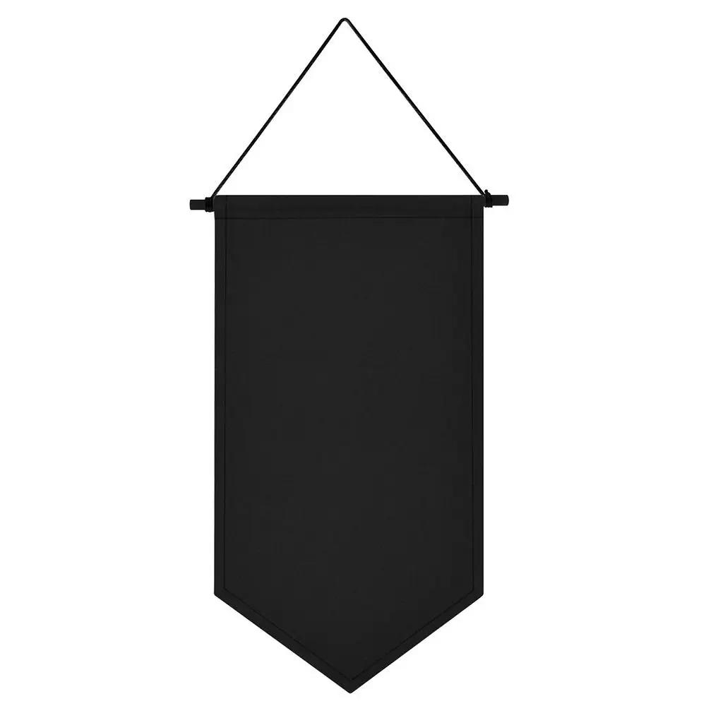 Triangle Flag Wall Hanging Canvas Banner Hanging Brooch Pin Display Durable Multifunctional Badge Storage Pin Display Pennant