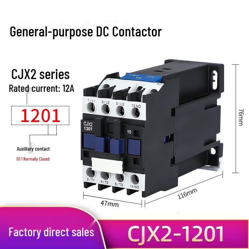 DC 24V Contactor CJX2 Series: 1210Z, 1810Z, 2510Z, 3210Z, 5011Z, 6511Z, 9511Z