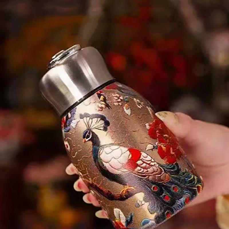 316 Edelstahl Isolierbecher 300ml Auslaufsicher Kaffeetasse Langlebig Tragbar Schlank Isolierte Thermos-Kaffeetasse Wasserflasche