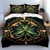 Decorative Clover Design Set Soft Comfortable Duvet Cover Bedding Set Included 1*Duvet Cover & 2*Pillowcases, Gift
