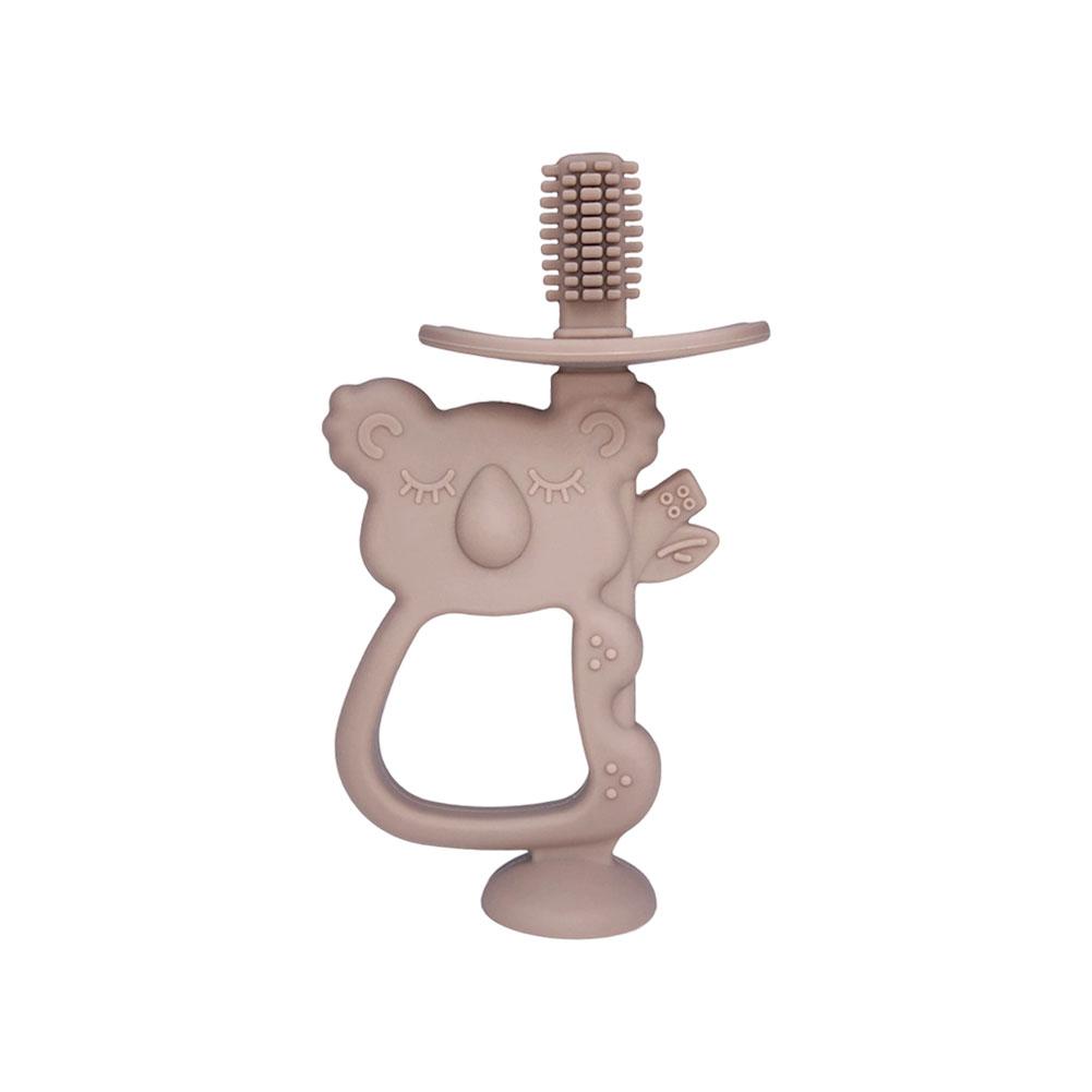 

Animal Koala Baby Silicone Teether Chew Toy Teething Ring Training Toothbrush BPA Free Safe Toddle Infant Baby Accessorie хаки