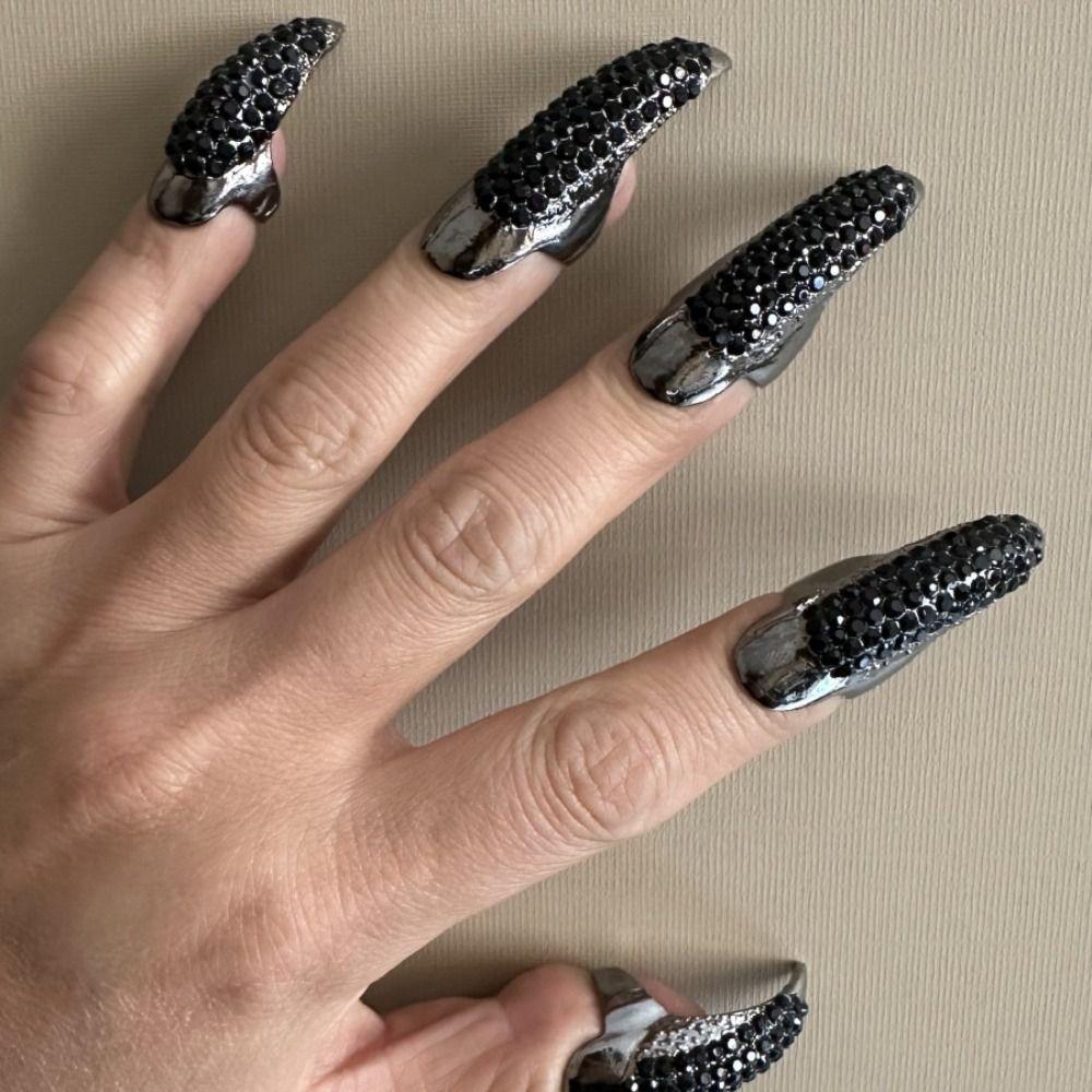 Jewelry Nail Eagle Claw Ring Black Color Punk Rock Rings Fashion Punk Finger Rings Halloween Party