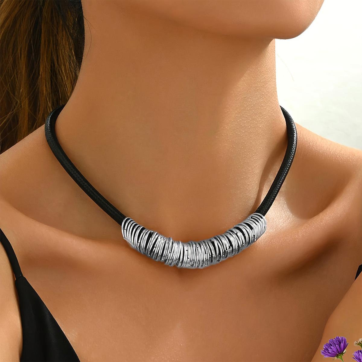 

Модное ожерелье для женских украшений серебряный