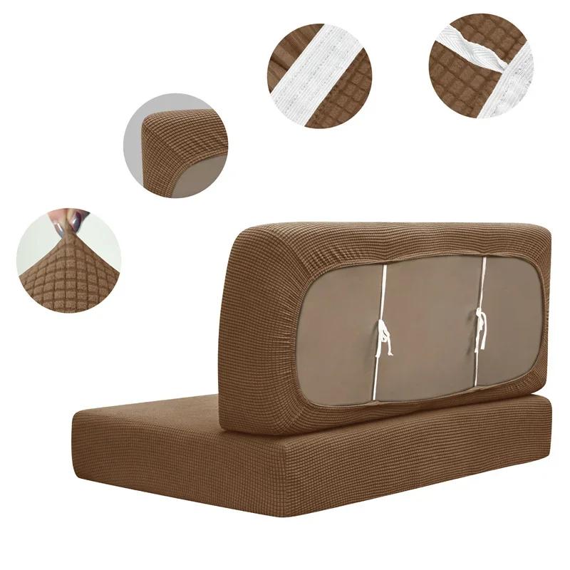 RV Dinette Cushion Covers Jacquard Stretch RV Dinette Seat Covers Washable Loveseat Slipcovers for RV Camper Car Bench Seats