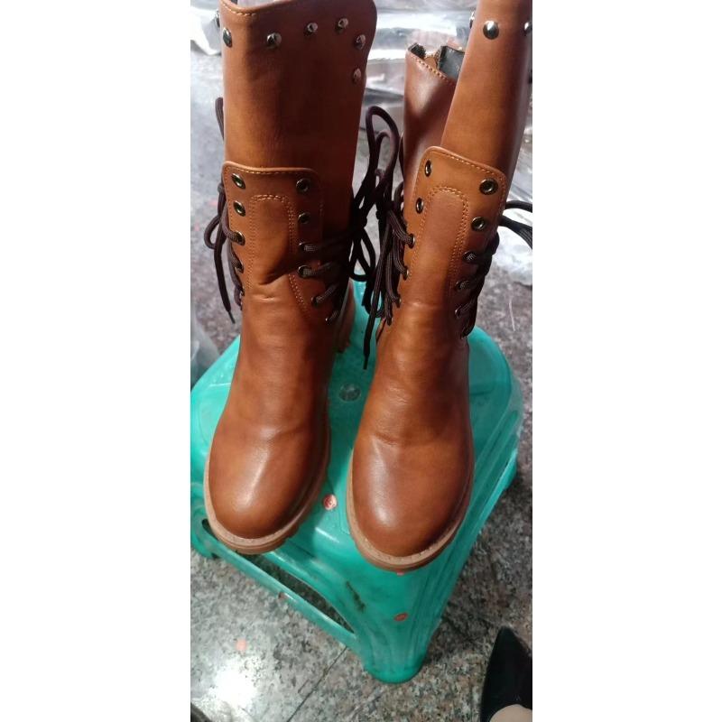 Women's Plus-Size Leopard Print High-Top Flat Ankle Boots - Comfortable Cushioned Insole, Wide Calf, Wholesale, In Stock