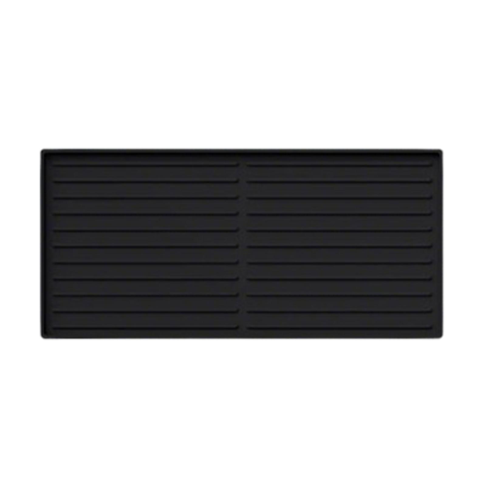 Coffee Machine Mat, Kitchen Coffee Bar Draining Mat S чёрный