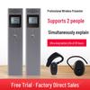 Dual-Speaker Wireless Translator with Noise Reduction for Multi-Group Tours and Conferences