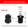 Rubber Drain Plug & Sleeve with Spring for Semi-Automatic Twin Tub Washing Machine