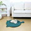 Dog Bed Mat for Sleeping, Big Face Cat Style Cat Bed Pad for All Seasons, Soft Breathable Washable Pet Cushion for Cats Dogs