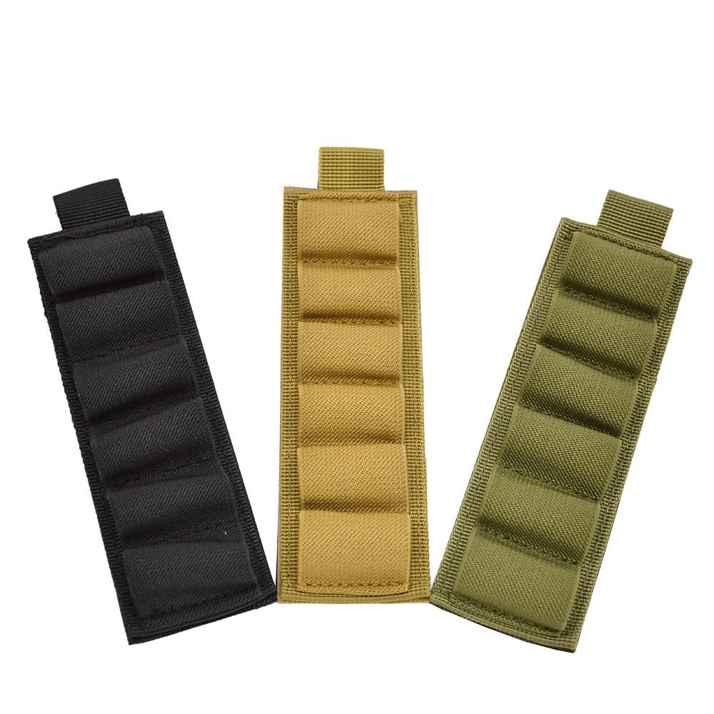 Outdoor 6-Hole Cartridge Bag Accessories, Gun Holster, Multifunctional Tactical Velcro, Bulk Tool, Shotgun Expansion Strap