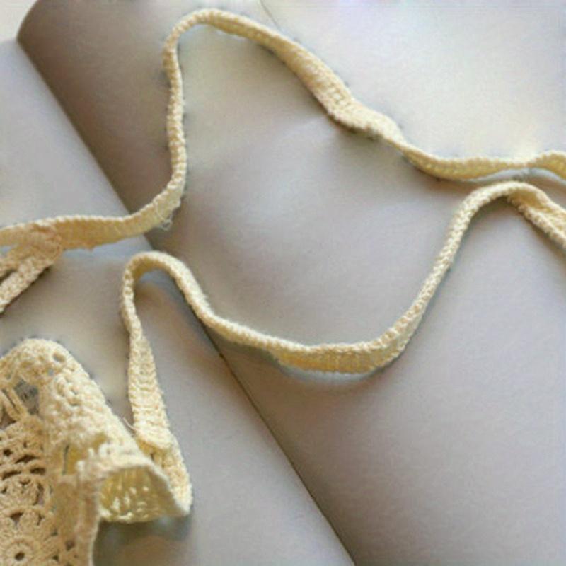 1PC Retro Hollow Crochet Flower Triangle Scarf Knitted Hairband Lace Flower Headband Hair Accessories For Women