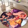 1pc KPop Demon Hunters22 Design Printed Area Round Carpet for Bedroom Living Room Home Decor Rugs Mat Non Slip Mat Rug for Bedside