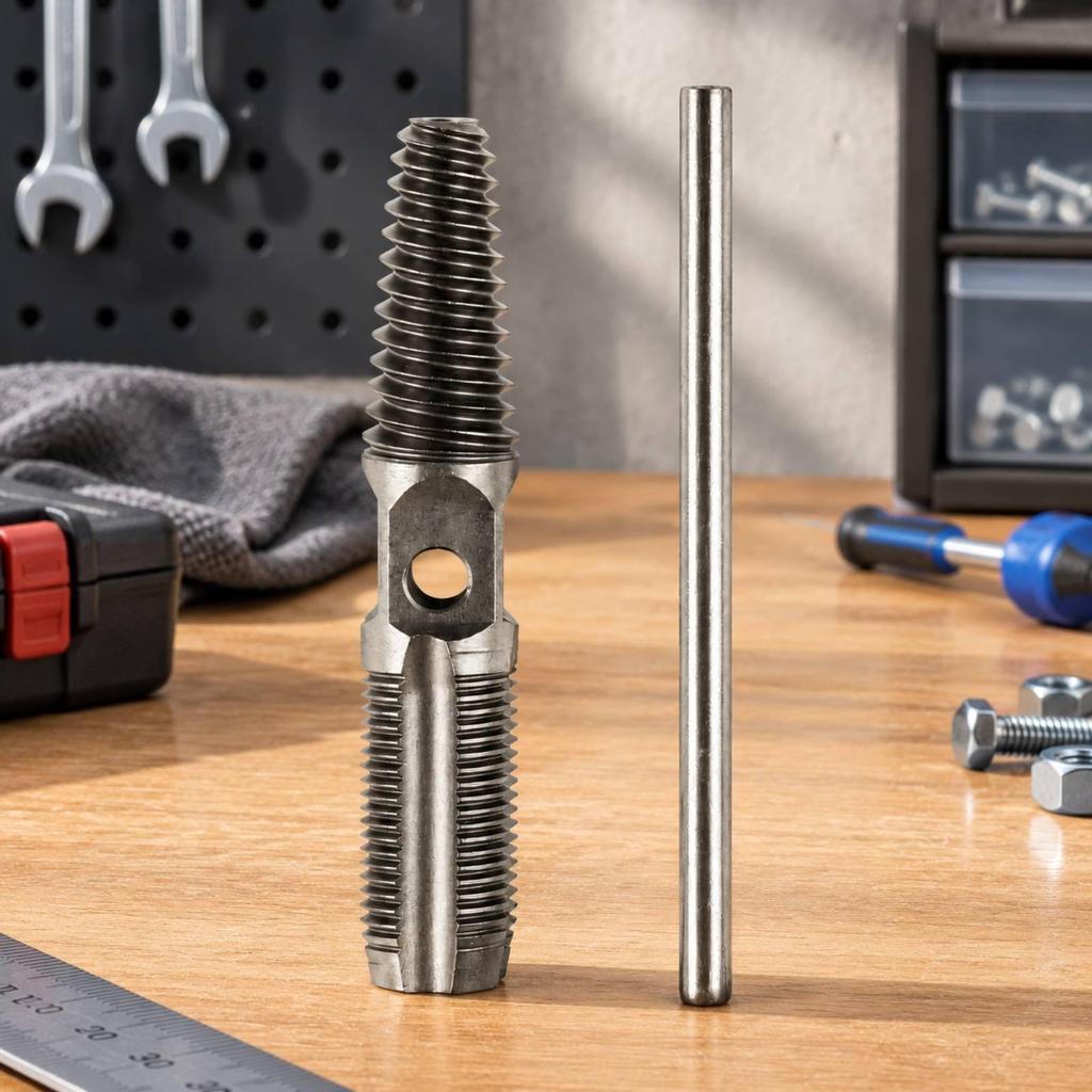 Heavy-Duty Broken Thread Extractor Sturdy Pipe Repair Tool Long-Lasting
