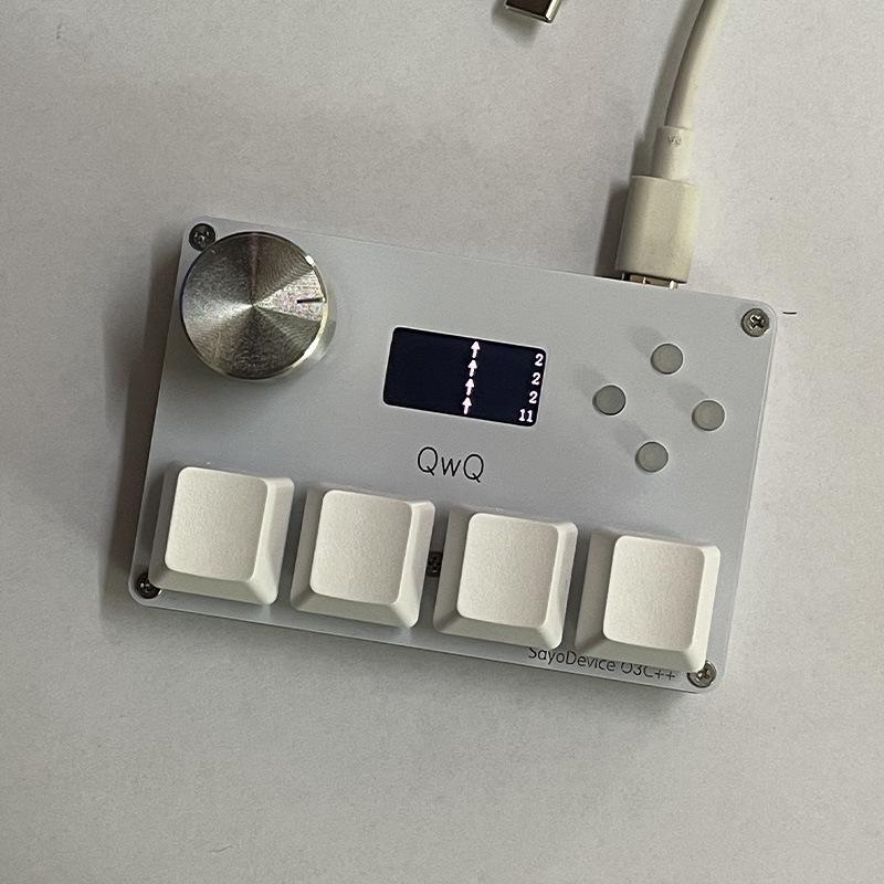 Anpassbare magnetische Achsen-Gaming-Tastatur mit Drehregler